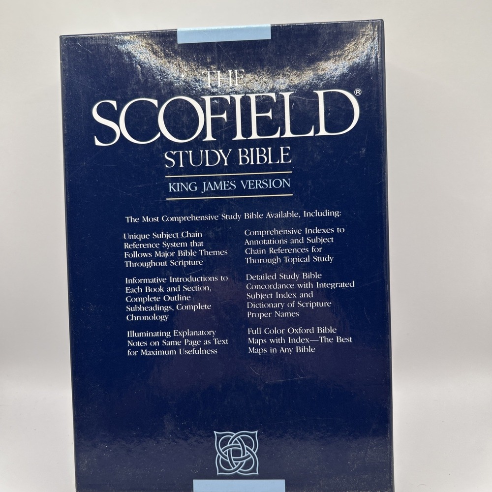 Scofield Study Bible KJV – Oxford Red Letter – Concordance & Maps – Like New